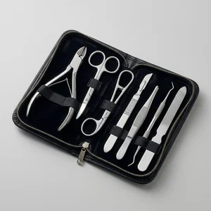 Kit de Podología Doméstica de 7 Piezas con Estuche de Transporte