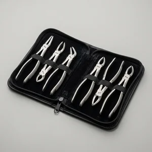 Set de Forceps de Extracción Pediátrica de 7 Piezas con Estuche de Transporte