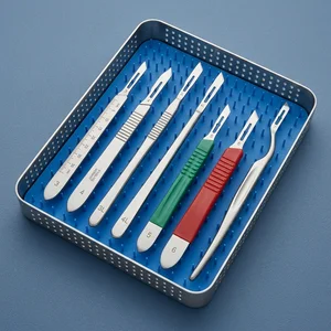 7 Pcs Scalpel Handles Set #3, #4, #3L, #4L, #5, #6 and #7 - Reusable
