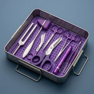 8 Pcs Medical Diagnostic Kit - Purple