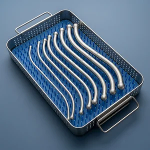 8 Pcs Pratt Uterine Dilator Set Curved 11.5in Double Ended