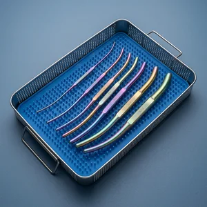 8 Pcs Rainbow Hegar Uterine Dilators Set 3mm4mm - 17mm18mm Double Ended (090212312)