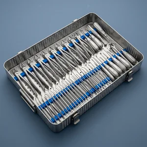 Oral Dental Surgery Extracting Elevators Forceps Instrument Set (85-Piece Set, 37 Types)
