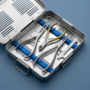 TC Distal End Cutter Weingart Pliers Mathieu Needle & Gauge 4 Pcs Orthodontic Tools Set (090212343)
