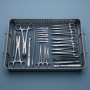 Basic Surgery Set Instruments (25-Piece Set, 12 Types)