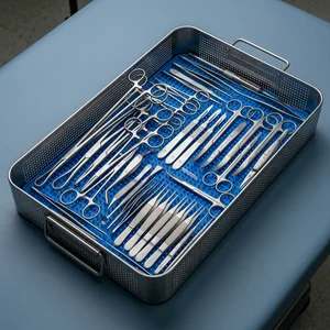 Conjunto de Instrumentos Quirúrgicos para Reducción Mamaria (Set de 60 Piezas, 25 Tipos)
