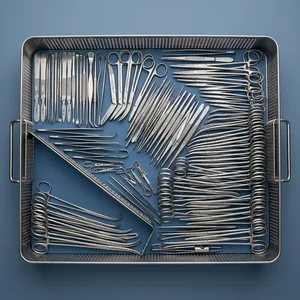 Vascular Surgical Instruments Set - Large (73-Piece Set, 32 Types) (090212427)