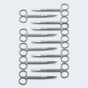 Pack of 10 Iris Scissors 11.5 cm (4.5) Straight Set (090210961)