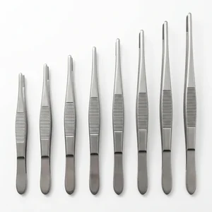 Set of 8 Thumb Dressing Forceps 3.5 to 12 Graduated Sizes Set