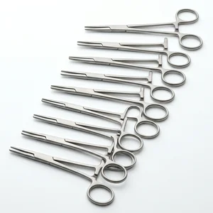 Pack of 10 Halsted Mosquito Forceps 12.5 cm (5) Straight Hemostatic Clamps Set (090210977)