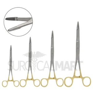 Tungsten Carbide Olsen-Hegar Needle Holder Scissors Combination Set of 4 (4.75in," 5.5in," 6.5in