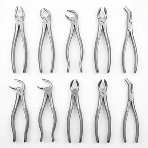 Set Maestro de Pinzas de Extracción Dental de Dientes, 10 Piezas, Set Quirúrgico