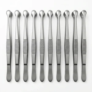 Russian Tissue Forceps 8 Inch Circular Serrated Cup Tips Clinic Pack of 10 Set (090211013)