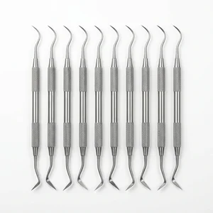 Dental Sickle Scaler Anterior Towner Jacquette U15-33 Double-Ended Clinic Pack of 10 Set
