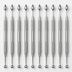Dental Acorn Burnisher "#21 Double-Ended Hollow Handle Clinic Pack of 10 Set (090211030)