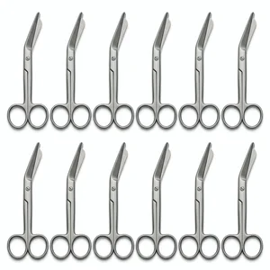 Lister Bandage Scissors 3.5 Inch (8.9cm) Delicate Nursing & Wound Care Clinic Pack of 12 Set (090211048)