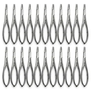 Mathieu Plier Handle Needle Holder 5.5 Inch (14cm) Double Spring Ratchet Clinic Pack of 20 Set