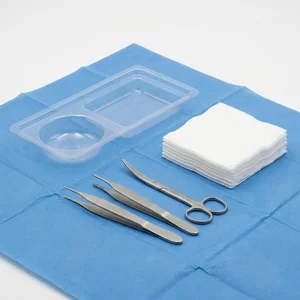 Einweg-Wundcare-Set, 3 Instrumente