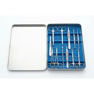 Conjunto de Instrumentos Dérmicos Básicos para Procedimentos de Cirurgia Geral