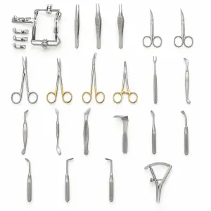 Instrumentenset für die Lippen-Kiefer-Gaumenspalten-Reparatur mit Mundsperrer, 22-teilig, für die plastische Chirurgie (090070013)