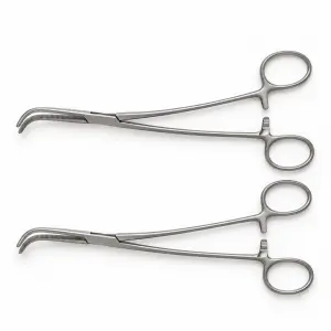 Grey Serrated Cystic Duct Forceps 2-Piece Set for General Surgery – surgivalley (090210547)
