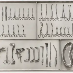 50-teiliges Gynäkologie-Instrumentenset für die allgemeine Chirurgie