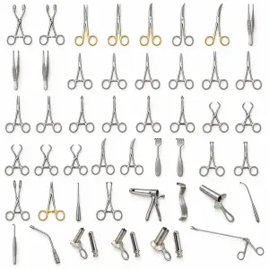 Conjunto Especializado de 48 Peças para Hemorroidectomia e Proctologia para Cirurgia Geral