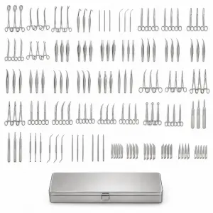Minor Surgery Suture Instrument Kit with Carrying Case for Surgical Sets (142-Piece Set, 44 Types) (090210749)