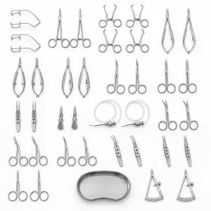 Phacoemulsification Cataract Instrument Set 20-Piece for Ophthalmic Microsurgery