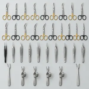 40-Piece Rhytidectomy Facelift Instrument Set for Plastic Surgery (090210772)