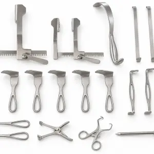 Retractor Instrument Set for Surgical Procedures (17-Piece Set, 10 Types) (090210771)