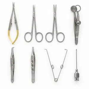 Veterinary Ophthalmic Surgery Instrument Set 8-Piece for Micro Precision Procedures (090210797)