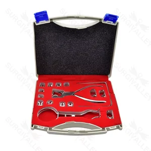 Rubber Dam Clamp Forceps and Punch Set for Endodontic Dental Procedures