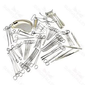 Conjunto de Instrumentos para Histerectomia Abdominal para Cirurgia Geral