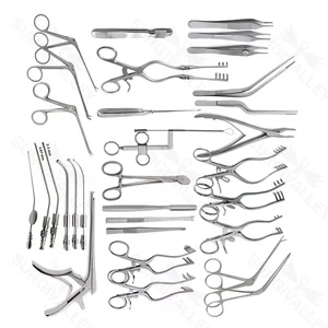 Conjunto de Mastoidectomia 20 Peças para Microcirurgia de Ouvido em Otologia ENT