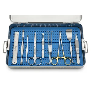 Conjunto de Instrumentos de Oculoplastia para Procedimientos de Cirugía General Kit Completo de Bandeja Quirúrgica