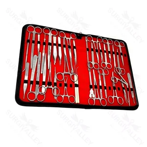 Kit de Estudante para Dissecação em Cirurgia de Pequeno Porte - Aço Inoxidável Passivado Polido Fosco - Testado por Fervura - Limpo por Ultrassom - Durável – surgivalley (090210119)