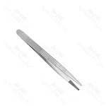 Pinzas de Tejido Bonney 1 X 2 Dientes Carburo de Tungsteno 18,0 cm