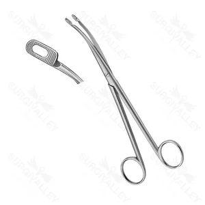 Heiming Kidney Stone Forceps Slight Curved 17.1cm – surgivalley (001210193)