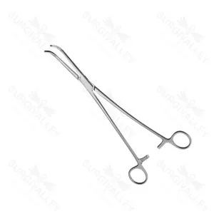 Pinza de cuello de cisne Reinhoff, dentada, curva, 26.0cm – surgivalley (004210039)
