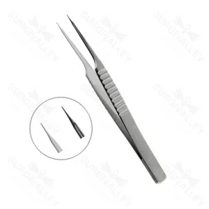 Vessel Dilator Forceps 13.5cm Flat Handle 9mm Wide Angulated Tip 0.1mm – surgivalley (001210224)