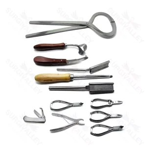 Conjunto de Instrumentos Cirúrgicos Veterinários 10 Peças para Especialistas Veterinários