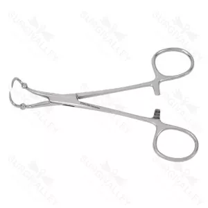 Pinça de toalha Backhaus 6" de alça em anel titânio – surgivalley (026210011)
