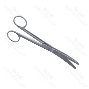 Doyen abdominal scissors 7 straight Superior-Cut blades micro serrated lower blade blunt tips, frosted ring handle – surgivalley (002210058)