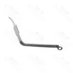 Separador Hohmann 9 1/2" angulado 98º hoja de 43.0mm x 34.0mm con punta roma, mango plano de 2 orificios