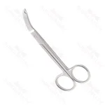 Northbent Ligature Scissors Curved To Side 120mm Notch Tip Non Sterile Reusable