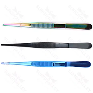 Color Coated Tissue Forceps Set for Veterinary Surgical Procedures – surgivalley (090210254)