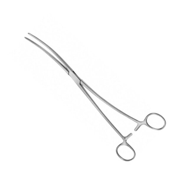 BOZEMANN Uterine Dressing Forceps curved 1