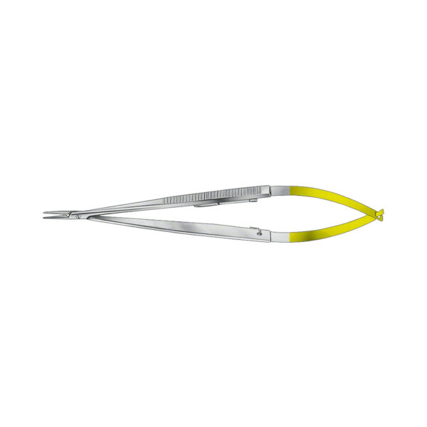 DUROGRIP TC CASTROVIEJO Micro Needle Holder Flat Handle 1