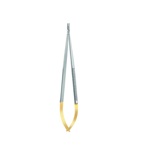 DUROGRIP TC JACOBSON Needle Holder Flat Handle WO Catch 3